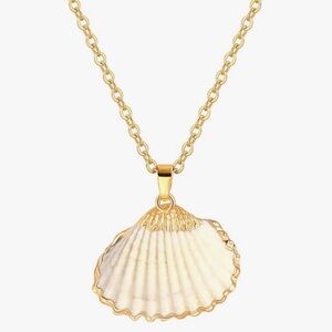New Gold Shell Necklace (8654)